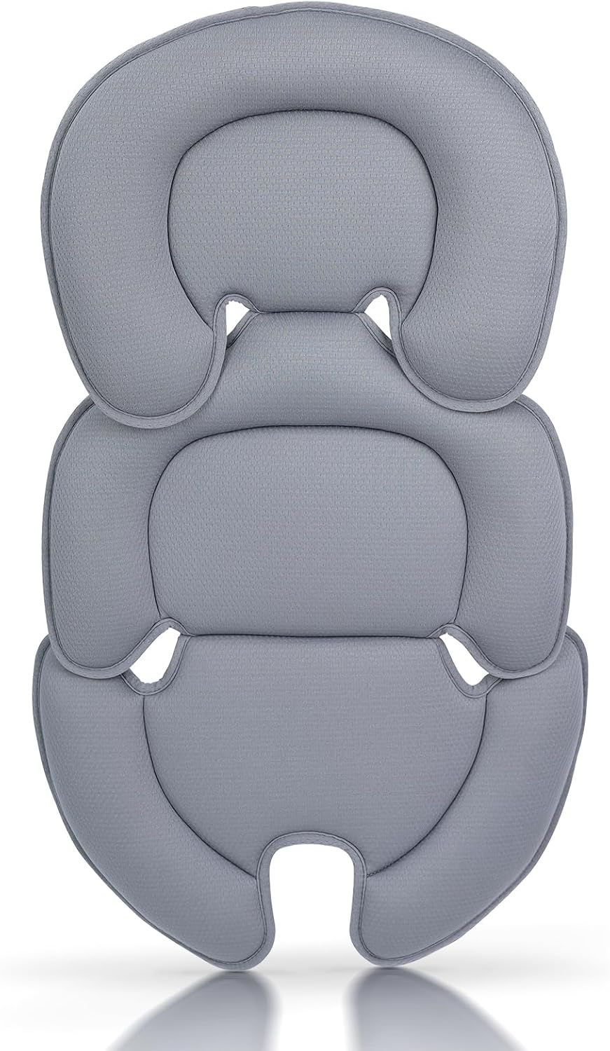 Innokids Infant Car Seat Insert, Car Seat Head and Body Supports for Babies, Soft Car Seat Insert Cushion Pad Suit for Infant Car Seats and Baby Strollers(Grey)