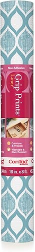 Con-Tact Brand Revestimiento con estampado y agarre para cajón, estante, encimeras, ajuste de superficie