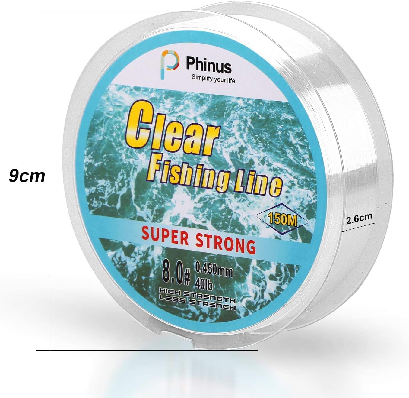 Fishing Wire 492FT/164Yard/150M 8.0#, Clear Fishing Line Jewelry String Invisible Nylon Thread for Hanging Decorations, Beading and Crafts : Sports & Outdoors