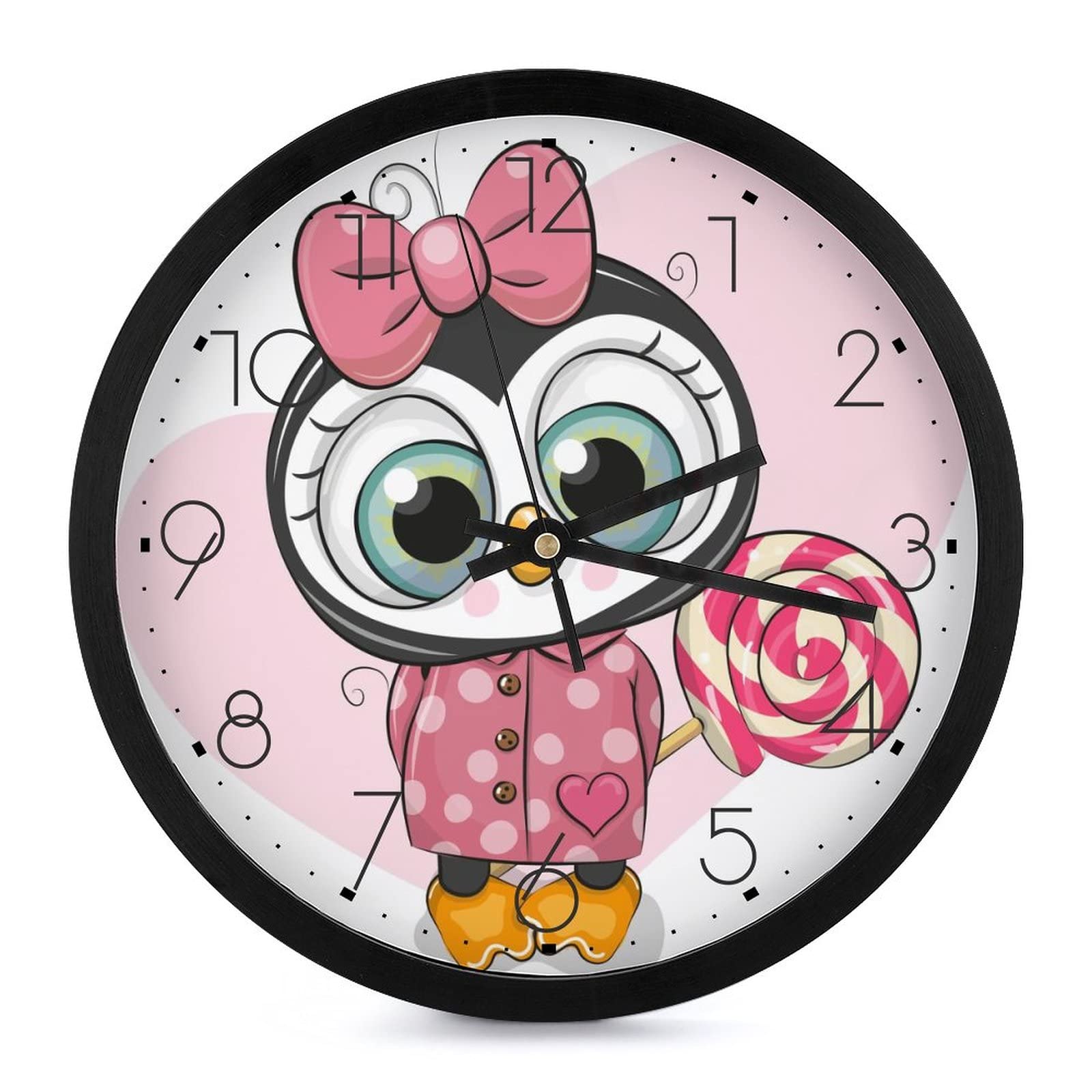 Horloge murale pingouin silencieuse pour éliminer le tic-tac dans la maison