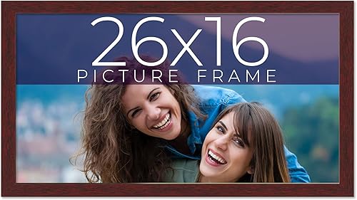 Miniatura 9 de Marco de fotos de madera maciza marrón de 24 x 20 pulgadas de ancho de 0.75 pulgadas  Profundidad del marco interior de 0.5 pulgadas  Marco de fotos