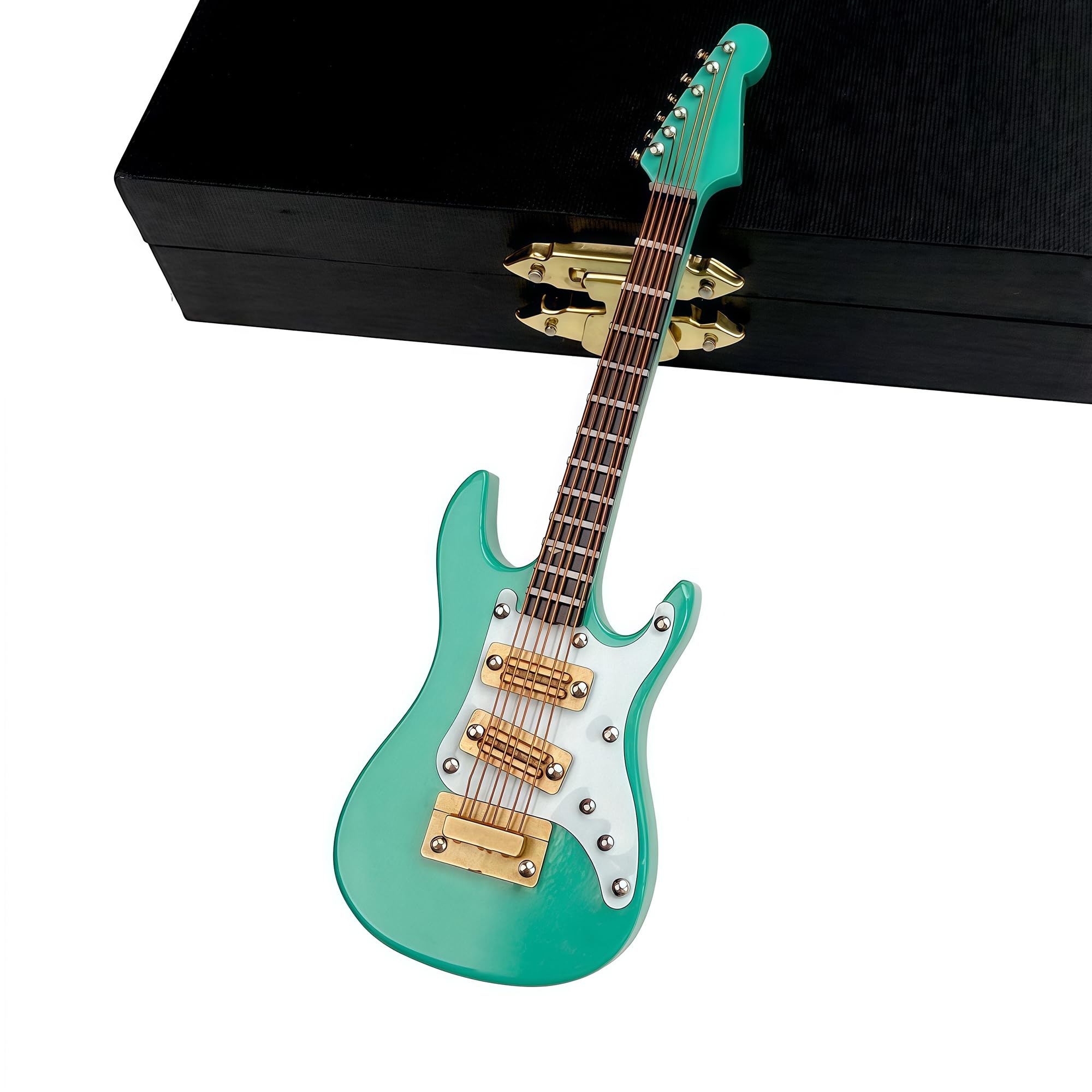 Amazon.co.jp: Musiin ミニチュアギター スタンドとケース付き、10cm