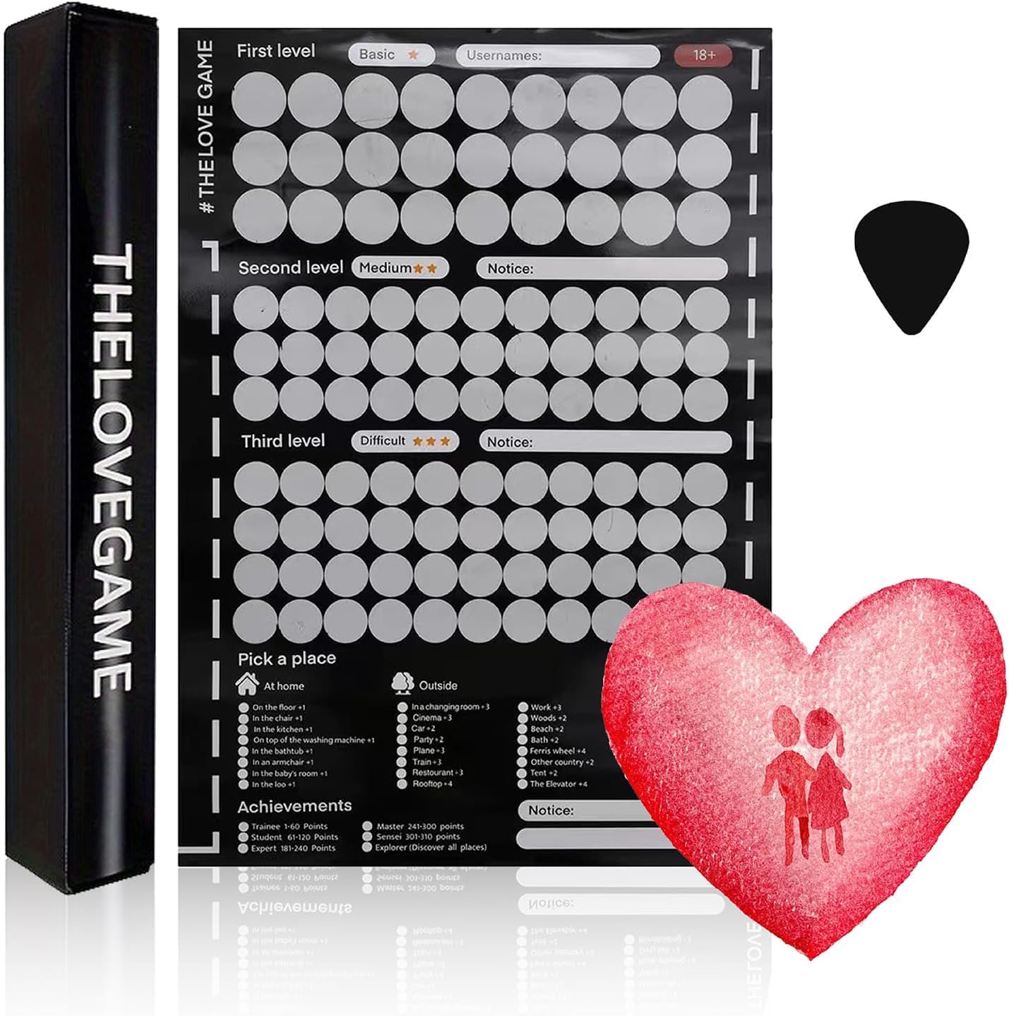 THELOVEGAME WellGuide Scratch Off Date Night Ideas – 169 Romantic Activities for Couples | Conversation Starters | Couples Relationship Game | Bedroom Wall Decor-image-9