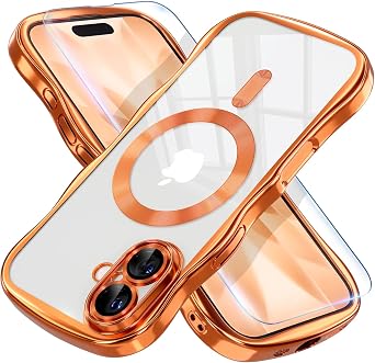 Misea Magnetic for iPhone 17 Case Compatible with MagSafe, Cosmic Orange