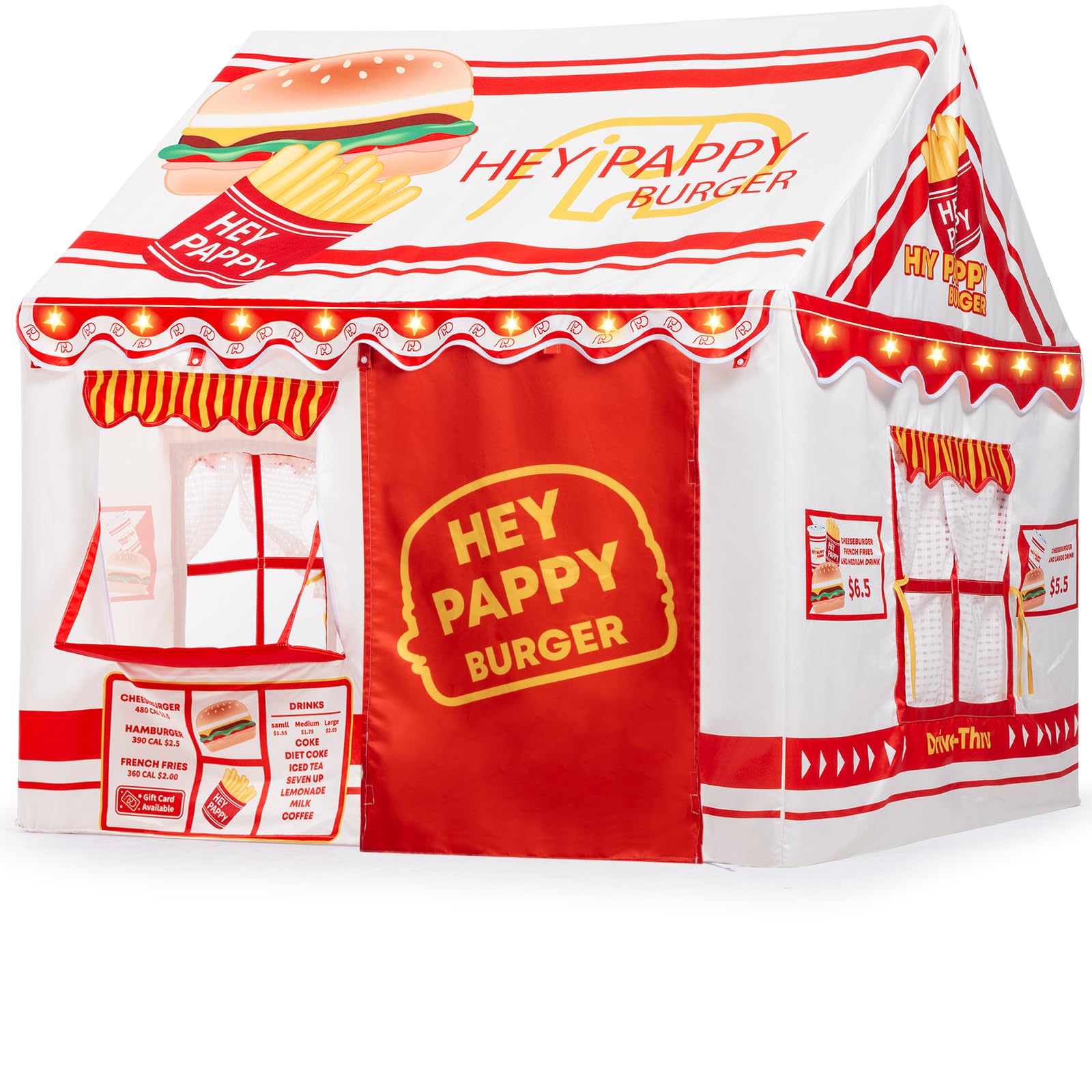 Tienda de Campaña Compacta para Interior y Exterior (123x100x123 cm), Tienda de Ocio con Ventanas para Camping, Jardín