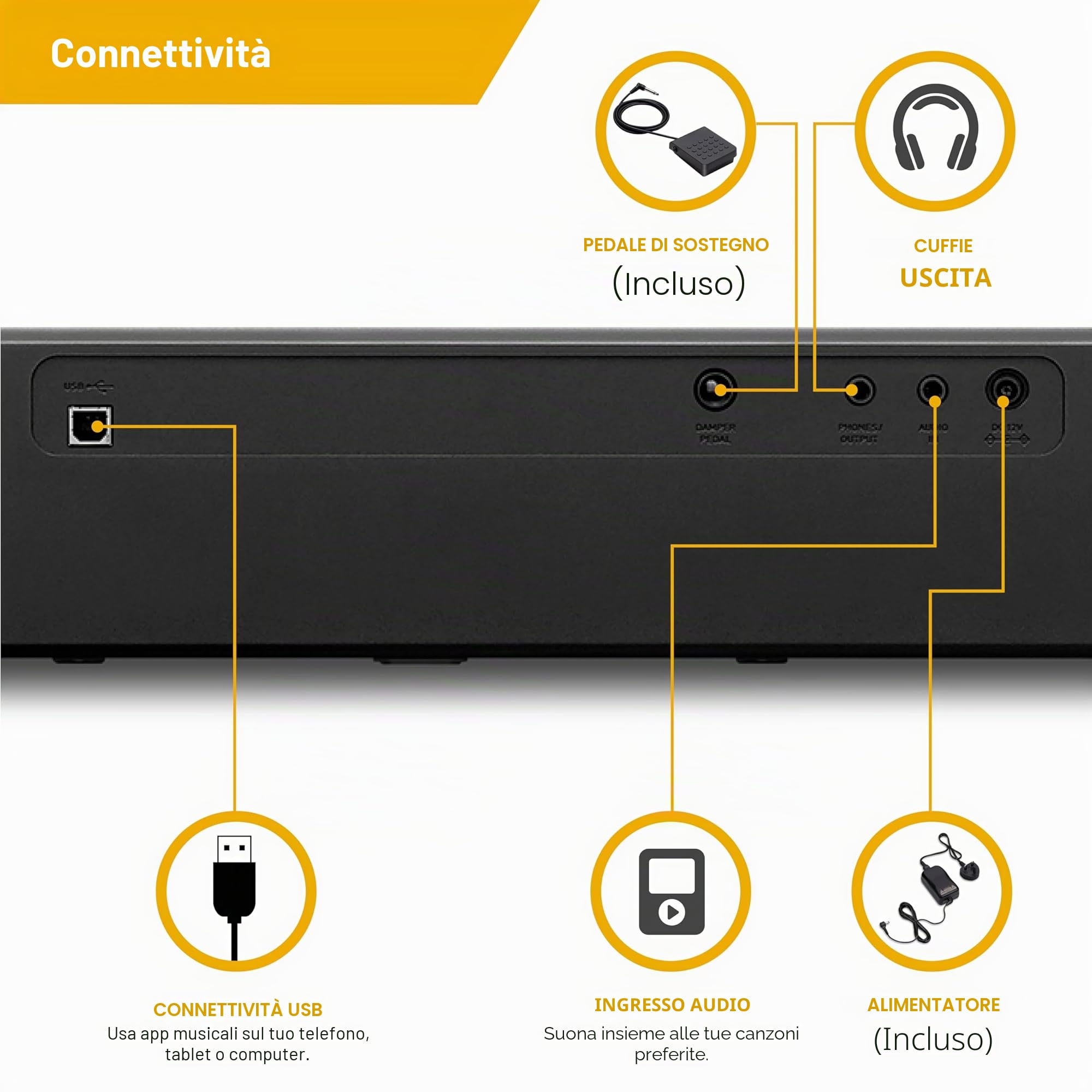 Casio CDP-S110BK Pianoforte digitale 88 tasti pesati