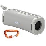 ULT Field 1 Bluetooth Wireless Portable Speaker with Echo Canceling Technology (Off-White) Bundle with 12kN Heavy Duty Carabiner with Locking Clip (Orange) (2 Items)
