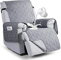 Vista 30 de VANSOFY Fundas 100% Impermeables para Silla Reclinable, Funda para Silla Reclinable Antideslizante para Perros, Protector de Muebles Lavable