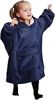 Vista 40 de KFUBUO Manta portátil con capucha para niños, de sherpa con todos los patrones, sudadera de gran tamaño con bolsillo, para niñas y niños de 6-10