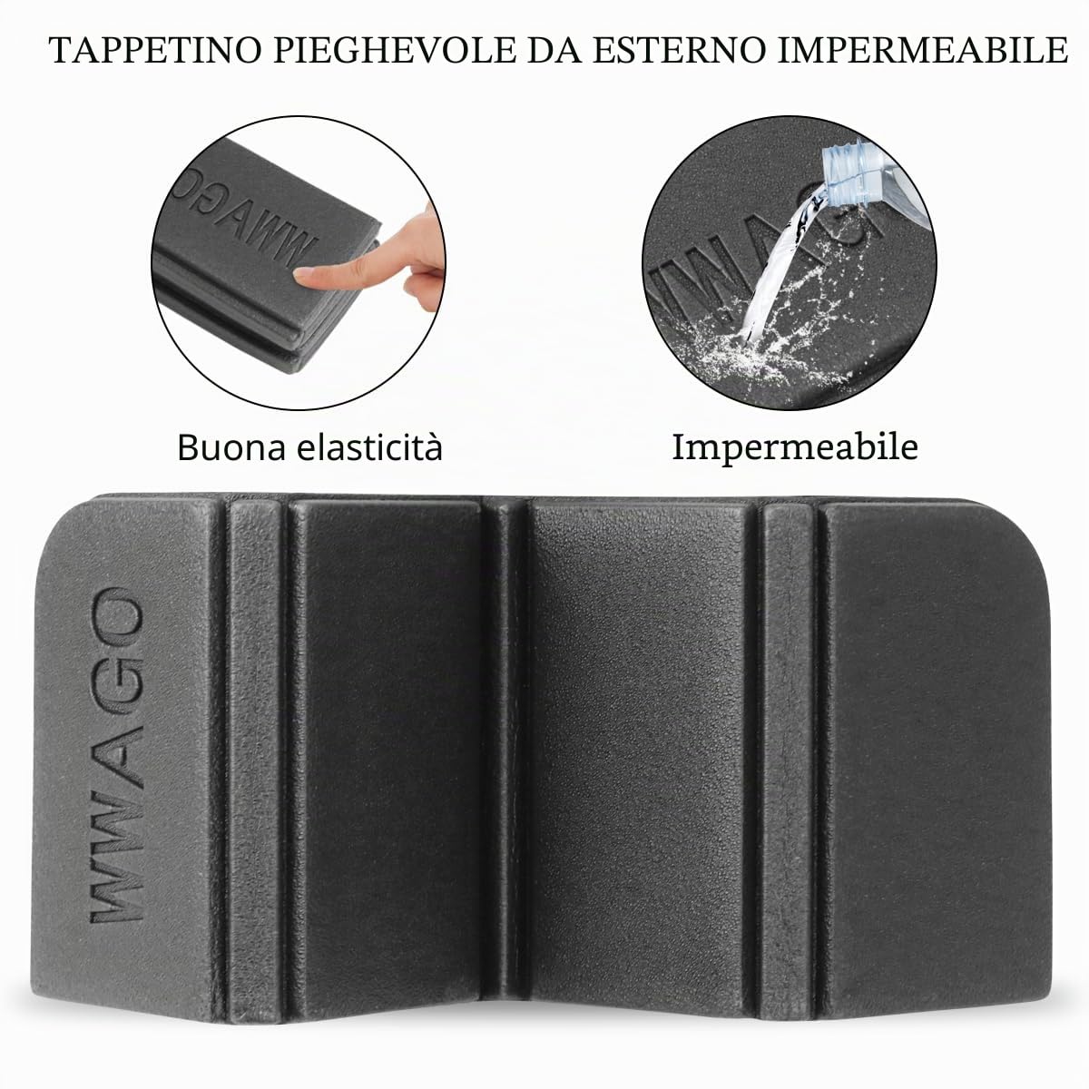 Tappetino Pieghevole Campeggio 4 Pezzi, Impermeabile XPE Cuscino Sedile Cuscino Pieghevole In schiuma, Tappetino Pieghevole Da Esterni Per Picnic Spiaggia Viaggi Escursionismo