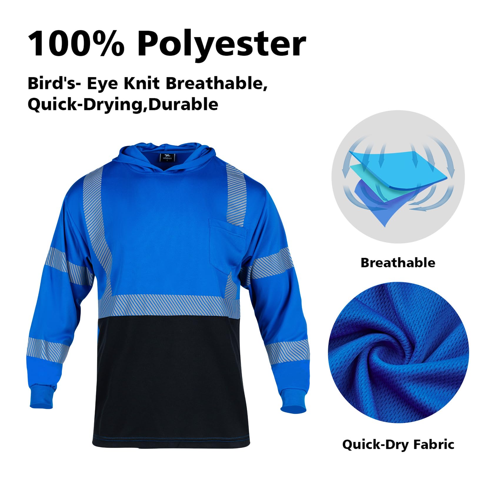 Snapklik Vendace Safety Reflective High Visibility Long Sleeve