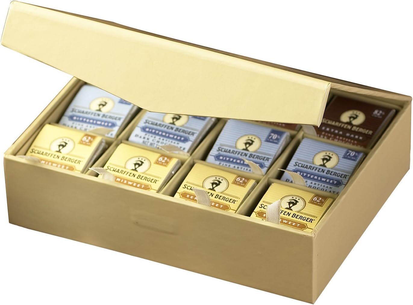 SCHARFFEN BERGER Chocolate Tasting Squares Box, (48-Piece Box)