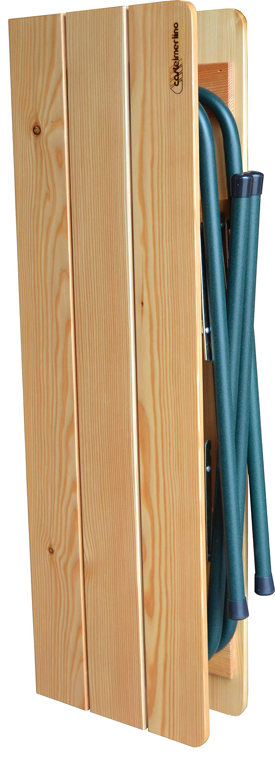 CASTELMERLINO 48 Tavolo Pieghevole Camper Larice cm 120 x 60 con Borsa Nylon