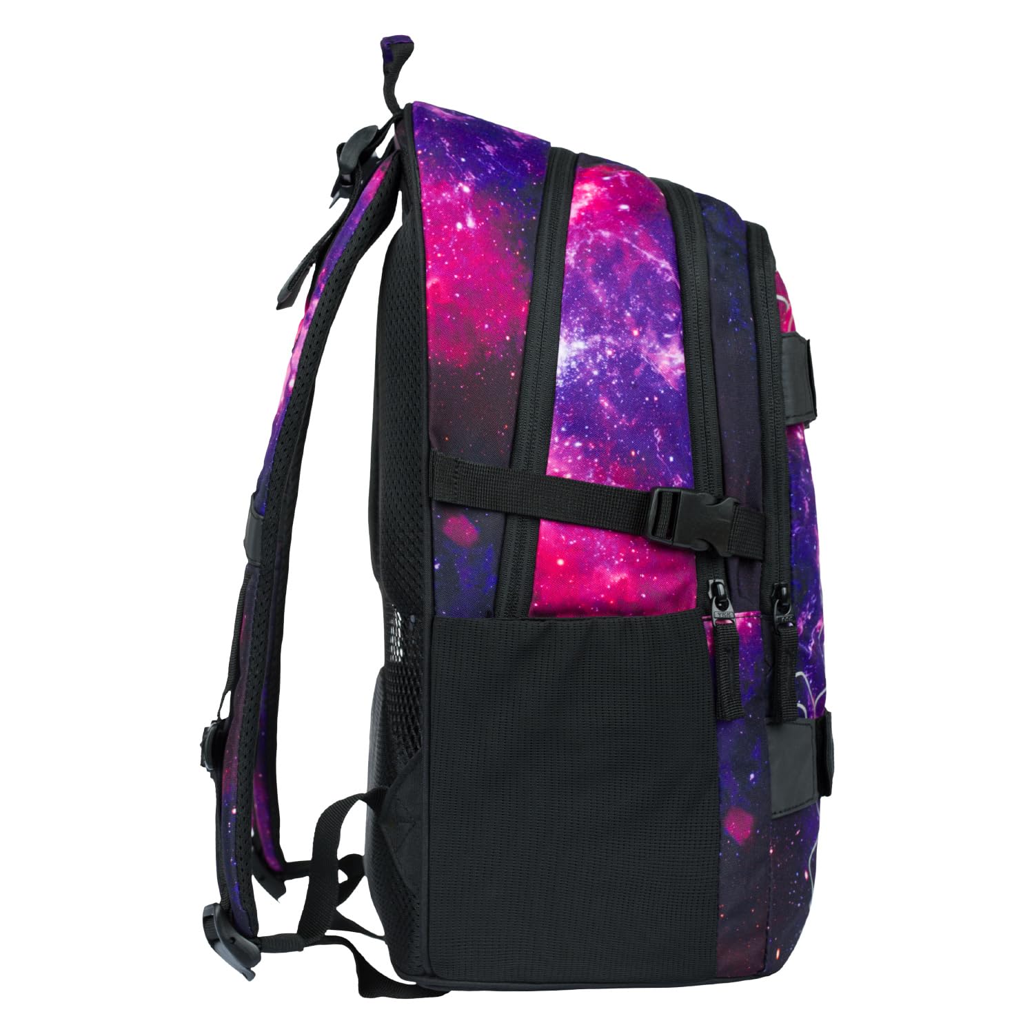 Baagl Juego De Mochila Escolar Para Niña, 3 Piezas, Mochila Escolar A Partir De 3ª Clase, Con Correa Para El Pecho, Ergonómica (Skate Galaxy)