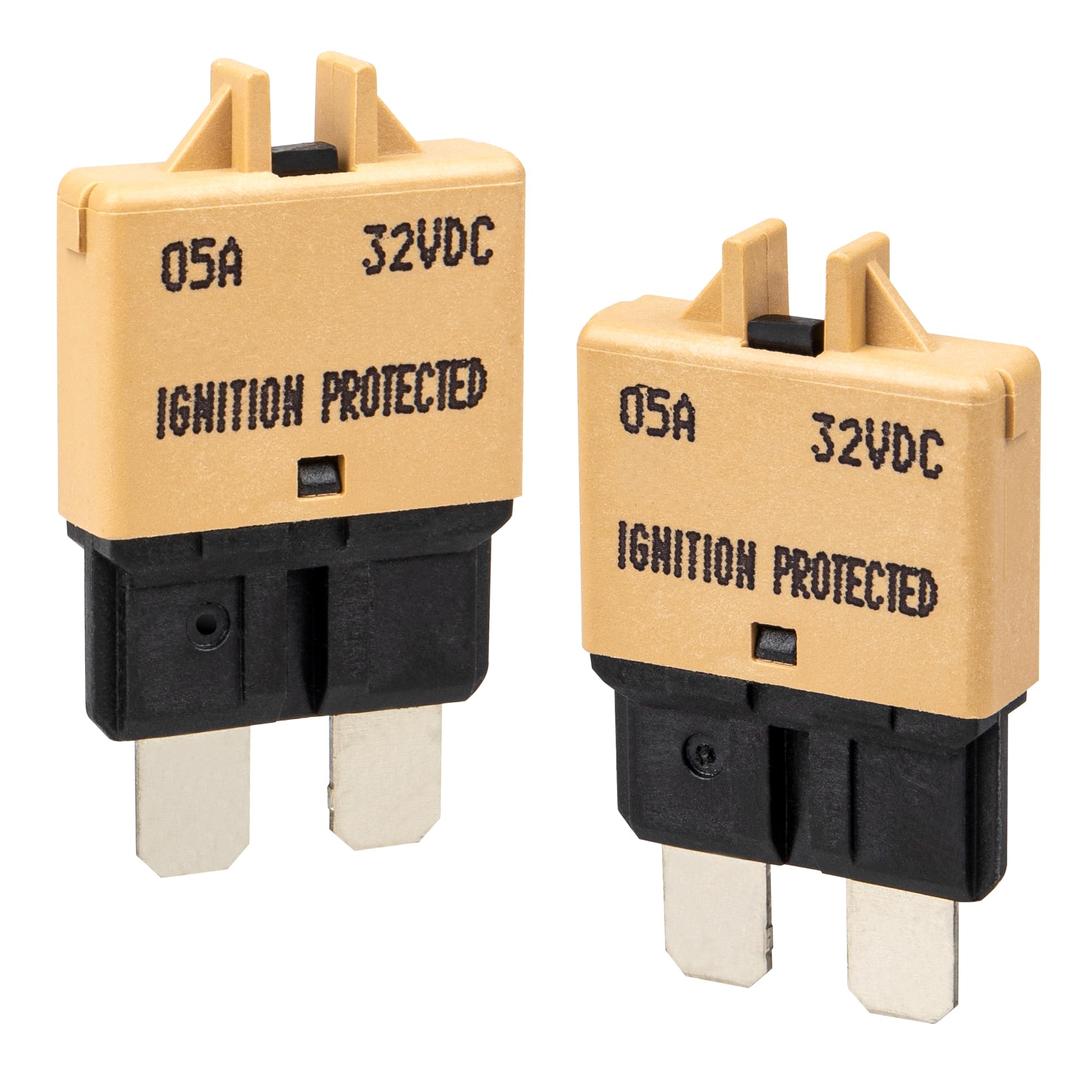 NuIth Mini Fuse Breakers - 7 Pack, Resetable DC Fuses -12