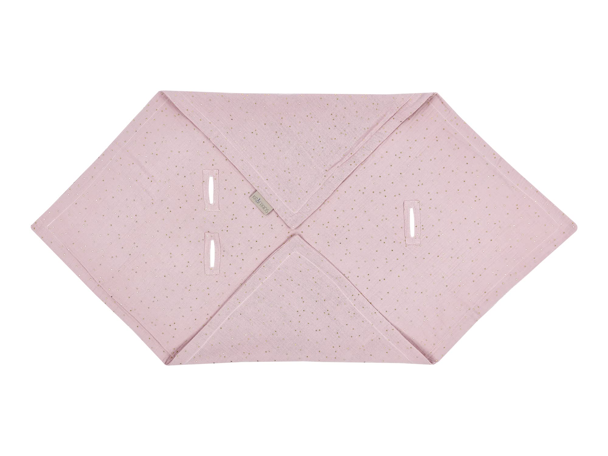 KraftKids Manta para capazo de muselina azul, 75 x 75 cm, manta de bebé de muselina ligera y práctica para los días calurosos en verano