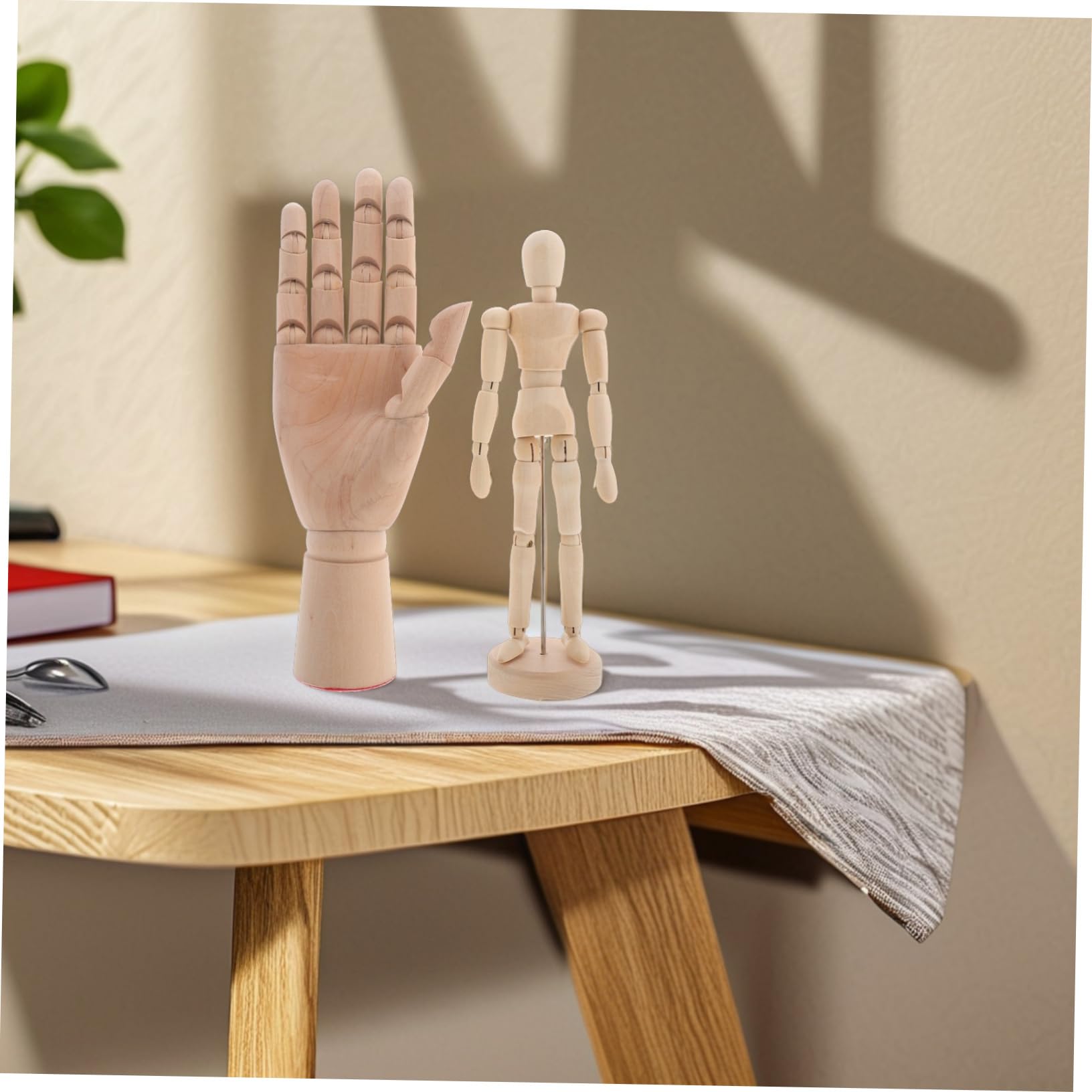OSALADI 2stücke Holz Zeichenfiguren Für Künstler Modell Für Skizzieren Malen Stop Motion Posen Für Junge Mädchen Künstlerische Werkzeuge