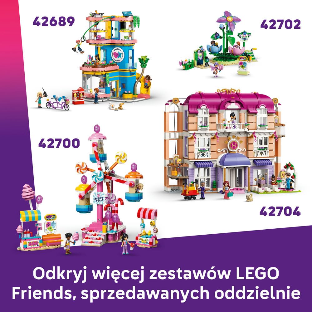 LEGO Friends Syrenkowa kolejka górska 42703 | Kolejka górska, zestaw z parkiem rozrywki, prezent dla dziewczynki i chłopca 8+, 864 elementy