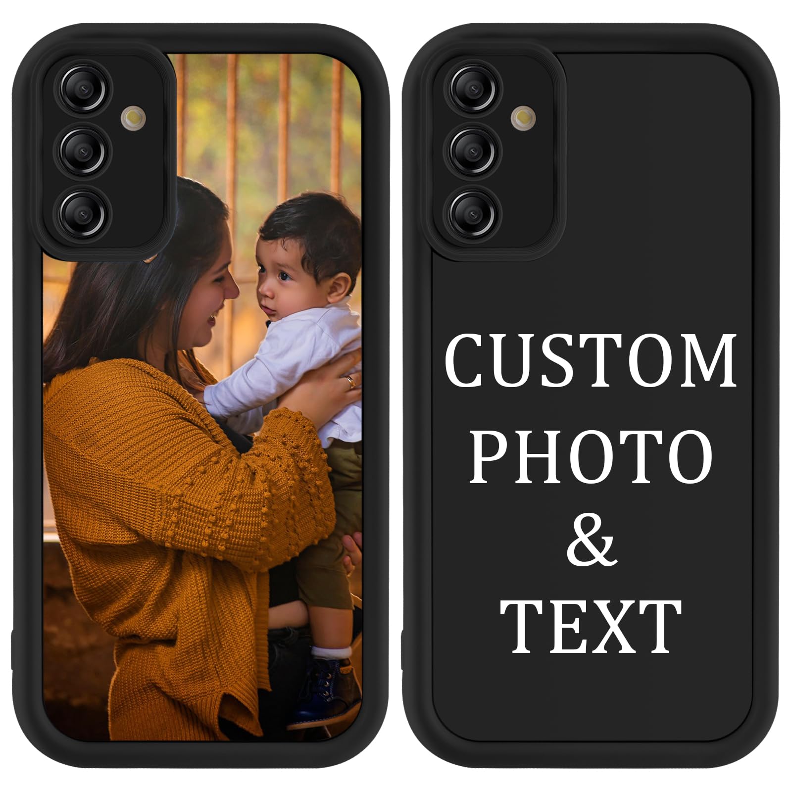 Custom Pictures Phone Case for Samsung Galaxy S25 A16 A15 A55 A25 A35 A54 S24 Ultra S20 FE,Personalized Soft Shockproof with Camera Protection Funda