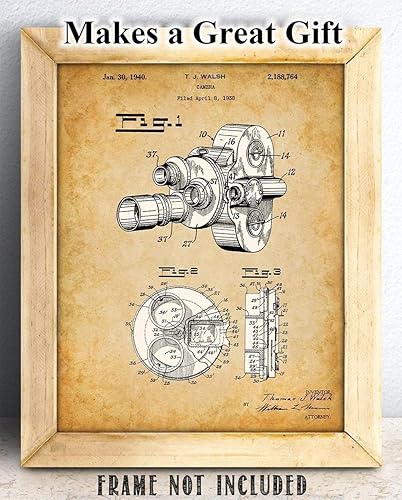 Miniatura 6 de Film Movie Motion Picture Camera Patent - Classic Movie Theater Poster, Theater Room and Movie Director Room Decor, Gift for Photographers and Movie