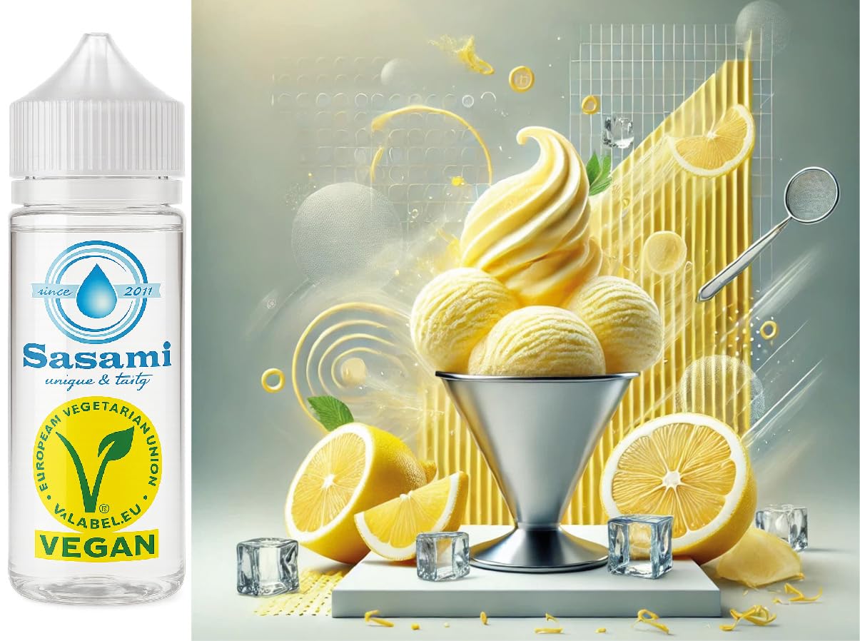 Zitrone Eiscreme Eis Aroma Konzentrat - Vegan - Sasami - 100ml