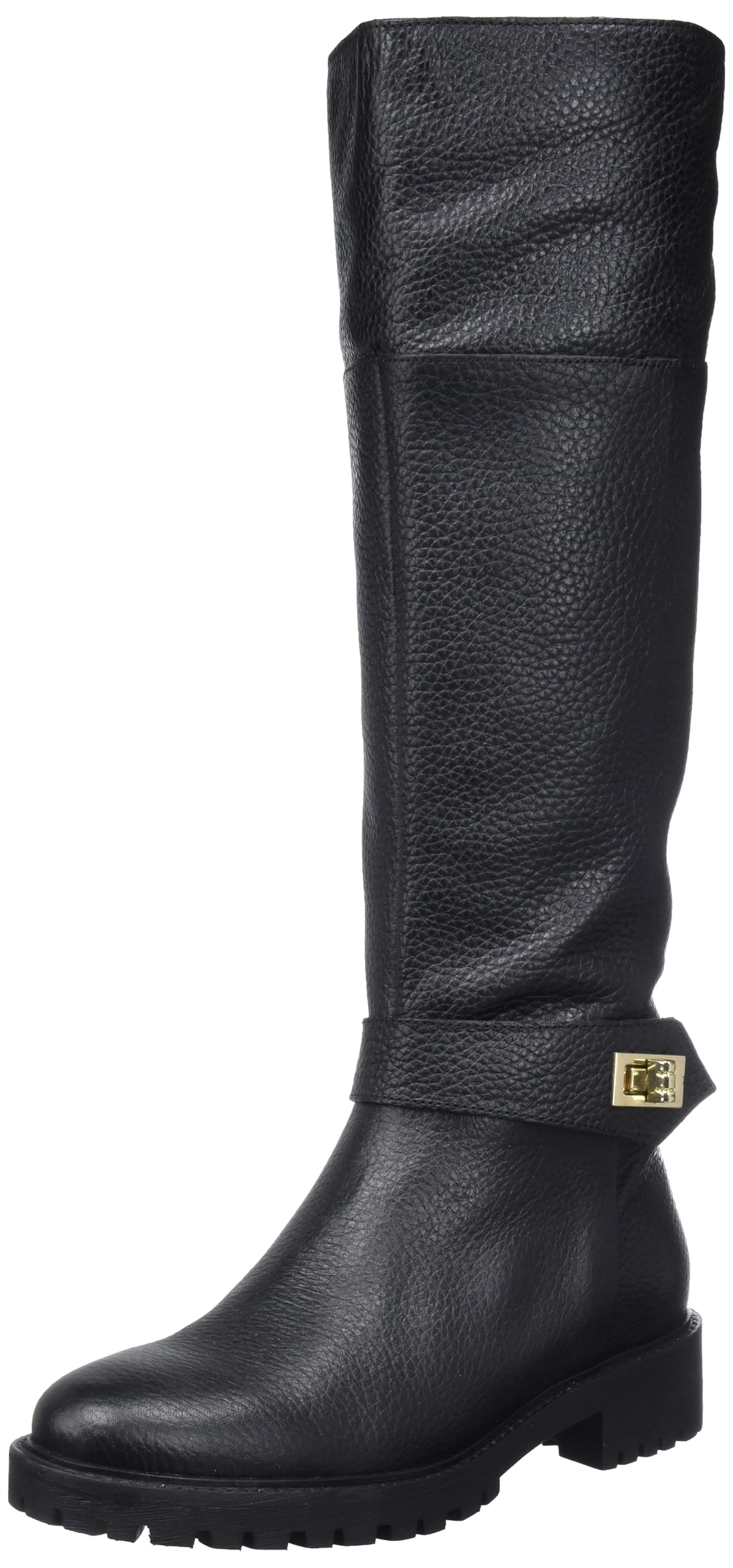 Geox Women's D Hoara knee high boots, black, 6 UK