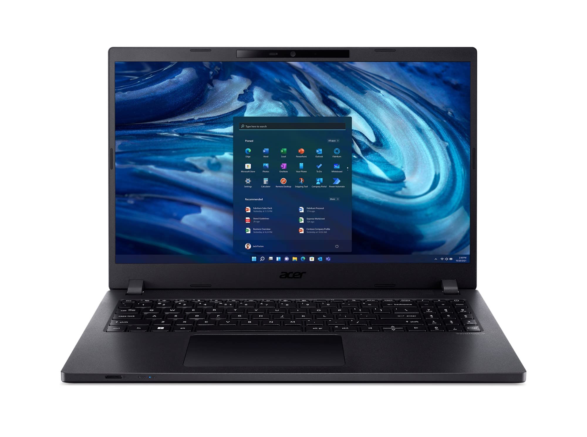 AcerTravelMate P2 TMP215-54 i7-1255U Notebook 39.6 cm (15.6") Full HD Intel® Core™ i7 16 GB DDR4-SDRAM 512 GB SSD Wi-Fi 6 (802.11ax) Windows 11 Pro Black