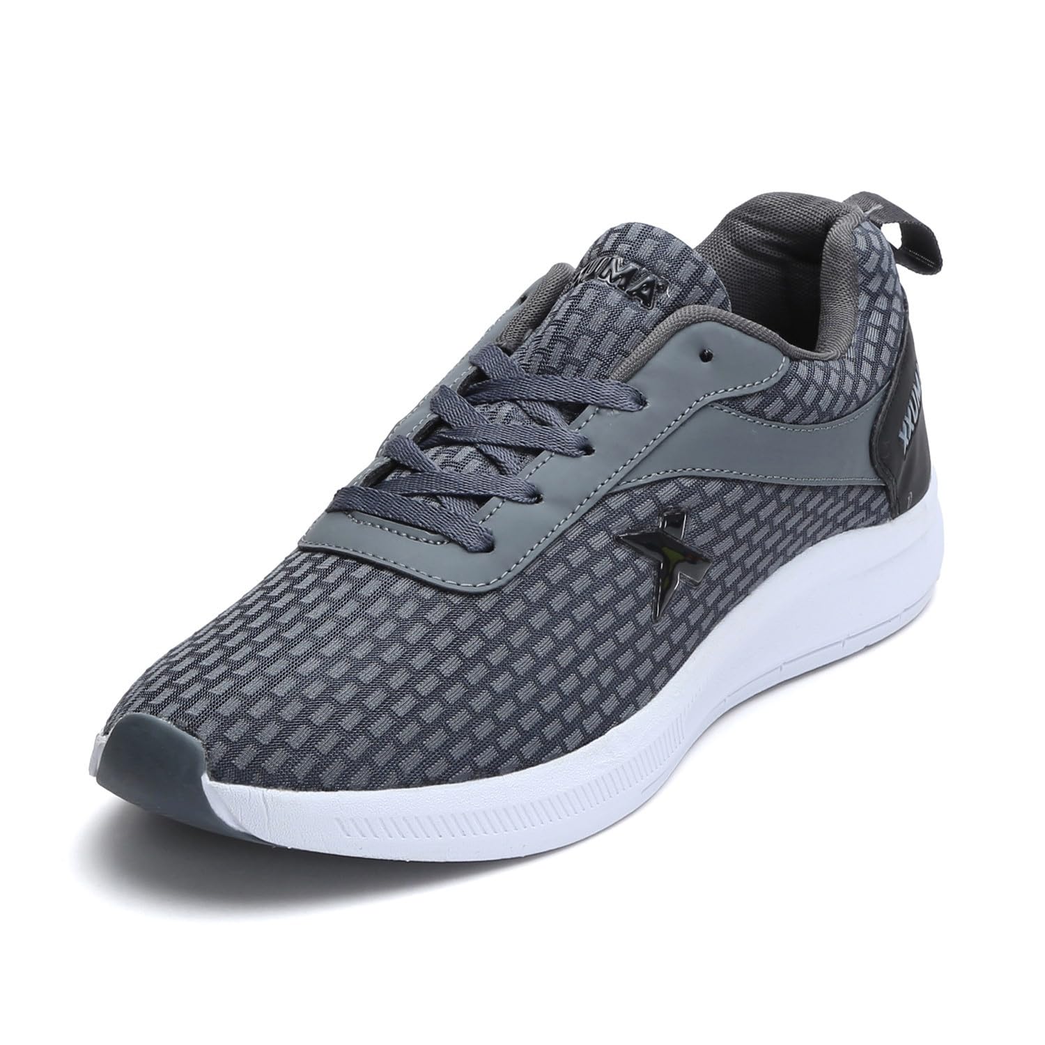 XXUMA Unisex TPU Sole Mesh & Suede Faux Leather Running Shoes (Grey, Size - 10UK) (B0DFM8C1B8) Amazon Price History, Amazon Price Tracker