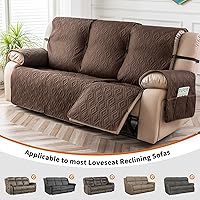 Vista 3 de Genina Funda impermeable para sofá reclinable de 3 asientos, funda de sofá reclinable, funda antideslizante para sofá reclinable, protector