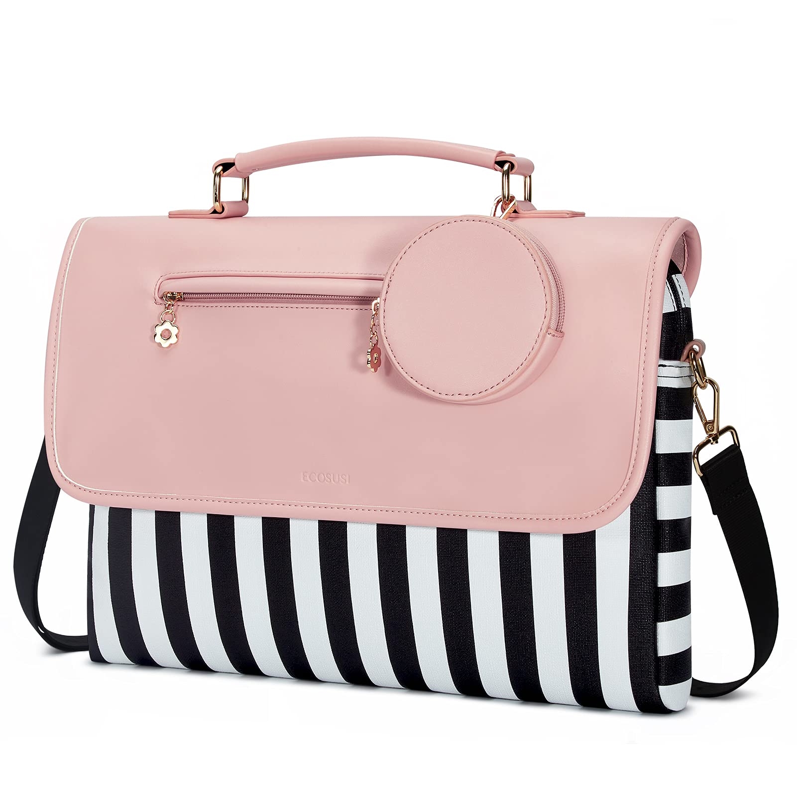 See full amazon price history chart for ECOSUSI Laptop Bag for Women 15.6 inch Computer Bag Slim Briefcase Work Bag Cute Messenger Bag with Coin Purse, Pink ECOSUSI Laptop Bag for Women 15.6 inch Computer Bag Slim Briefcase Work Bag Cute Messenger Bag with Coin Purse, Pink (B097D3DF77) Amazon Price History, Amazon Price Tracker