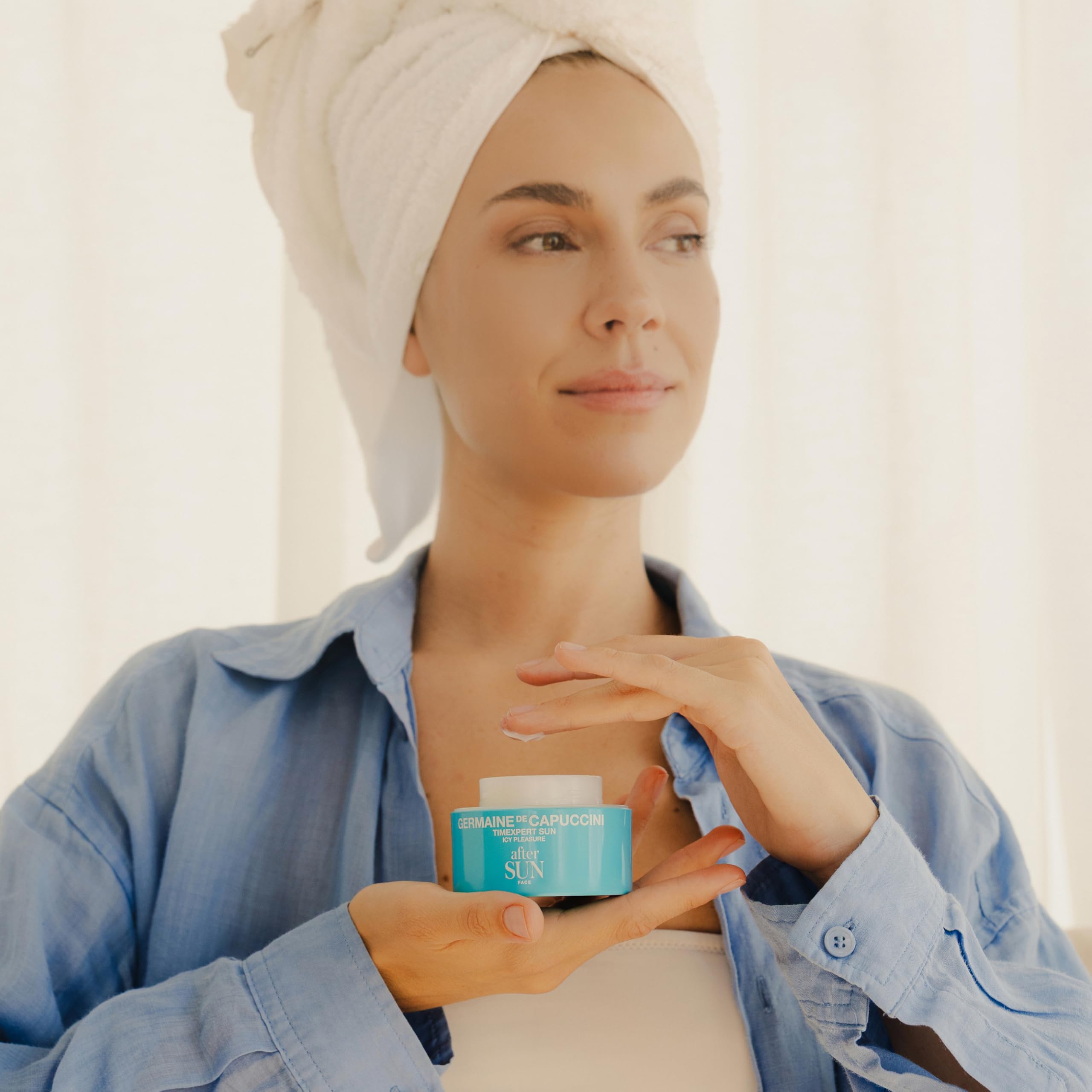 Germaine de Capuccini - Timexpert Sun - Tratamiento Facial Reparador - After-sun facial - Alivia la sensación de quemazón y el enrojecimiento - Reparador y ultra hidratante - 50 ml