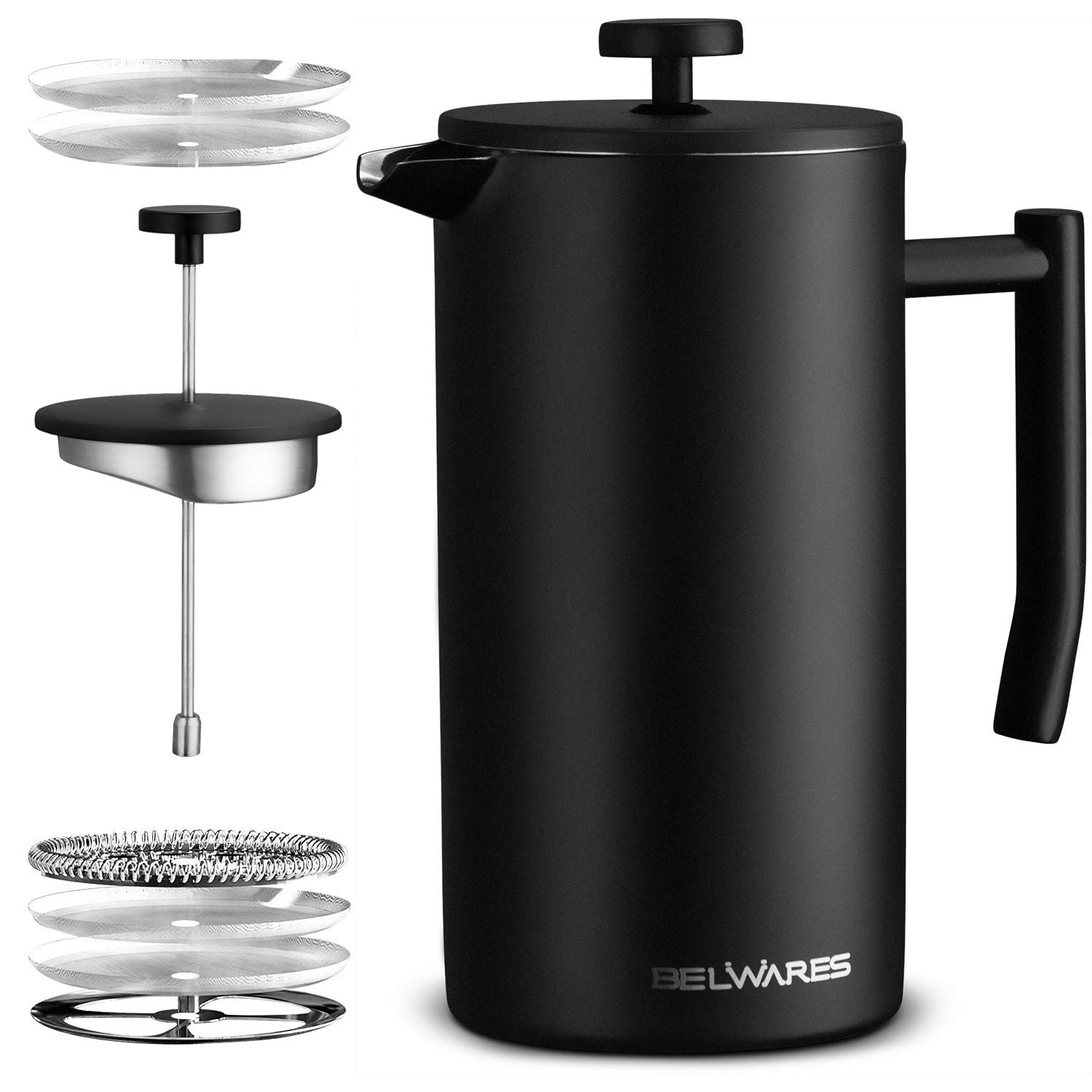 Large French Press Coffee Maker with 