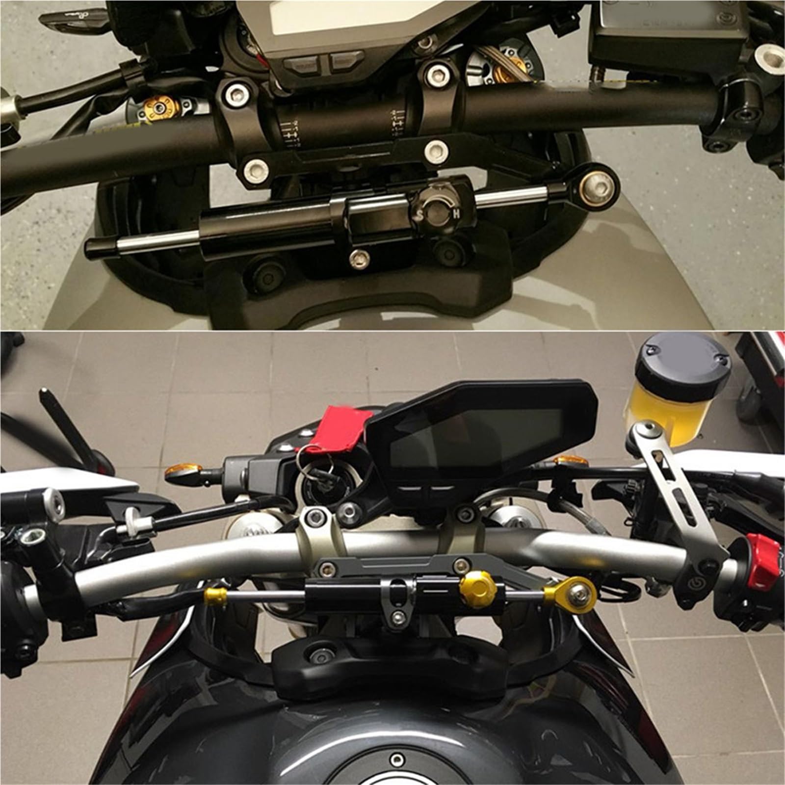 Per YAMAHA MT-09 FZ-09 MT 09 MT09 FZ09 Ammortizzatore Di Sterzo Moto Con Staffa Accessori 2014 2015 2016 2017 2018 2013-2019