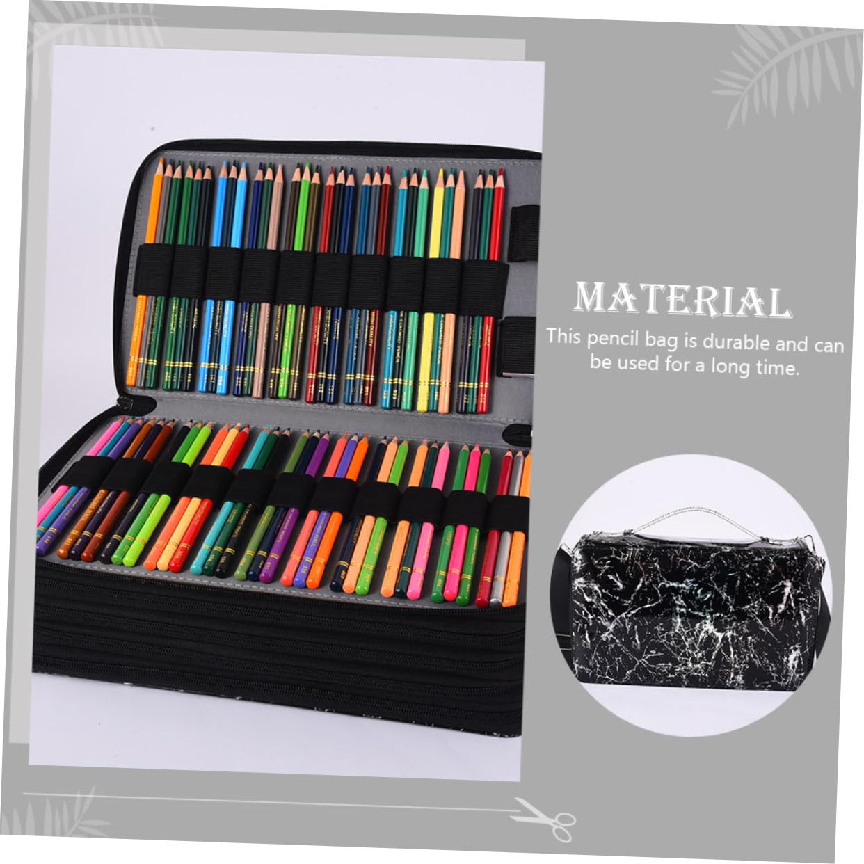 Anneome Astuccio Portapenne Multistrato, Grande Capacità, Oxford, Portatile, per Scuola e Studenti, Nero, per Penne e Matite
