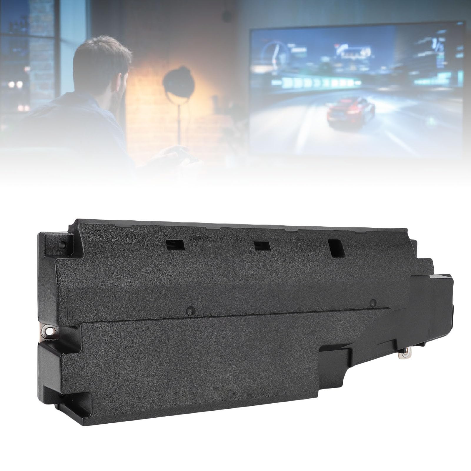 XUMIUZIY Alimentatore di Ricambio per Console di Gioco PS 3 Super Slim CECH-4000 4001 4002, Accessori per Fonte di Alimentazione Interna Nero