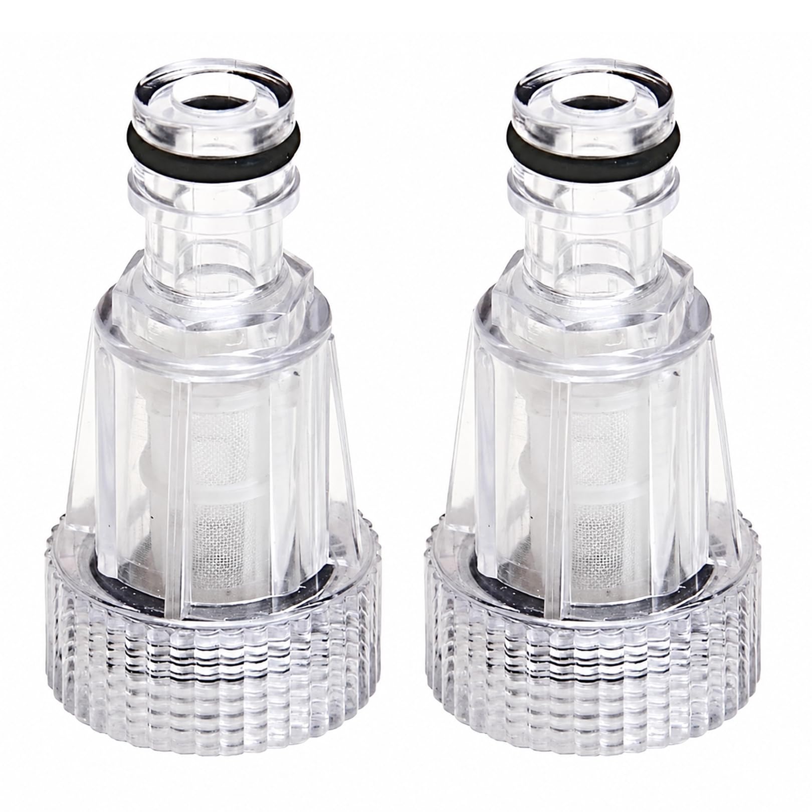 Muiltvoe Pressure Washer Spares, 2 Pack Pressure Washer Water Filter - 3/4 Plastic Inlet Filter, Water Filters for High Pressure Washers, for Garden Hose