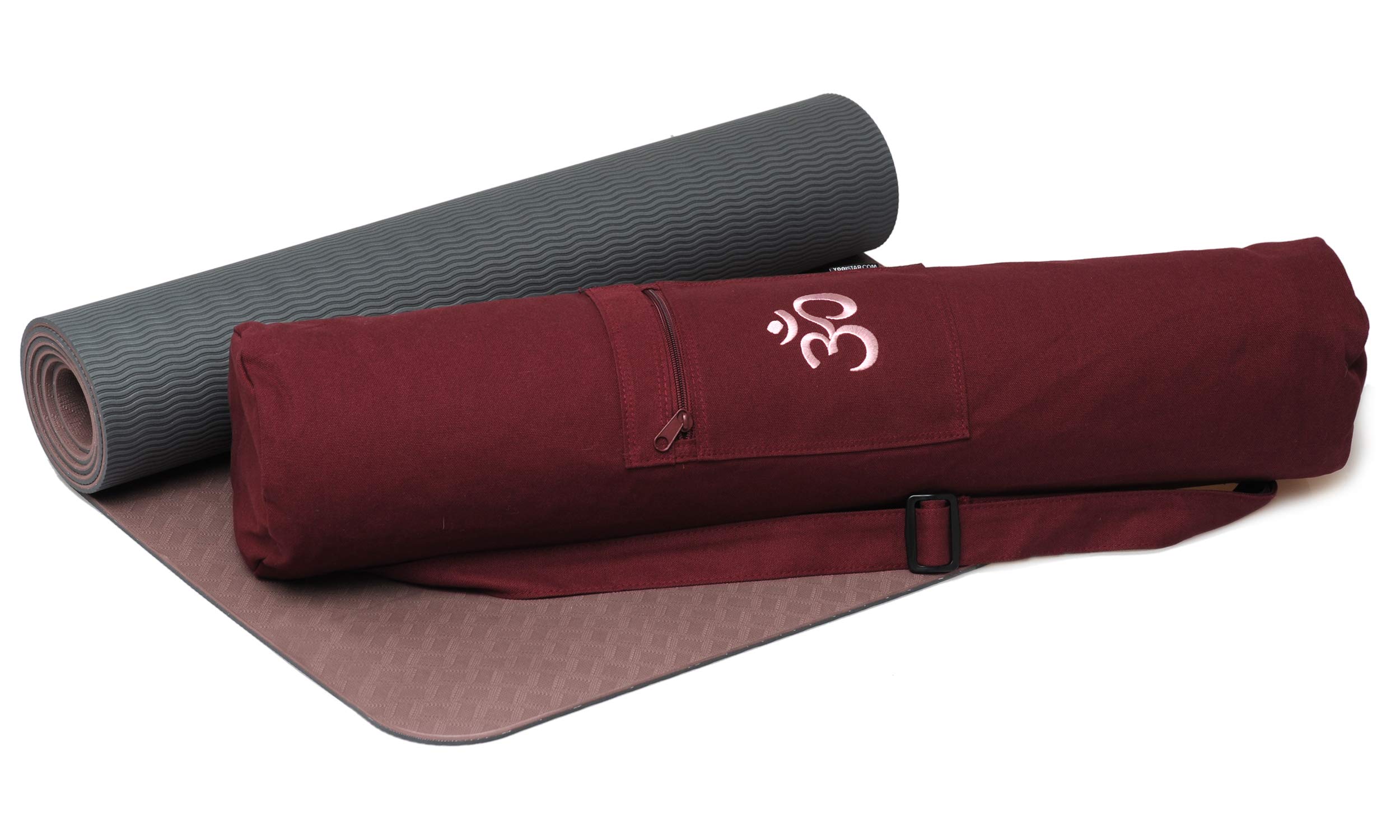 Yoga-Set Starter Edition - Comfort (yogamatte Pro + Yogatasche Om) Beige