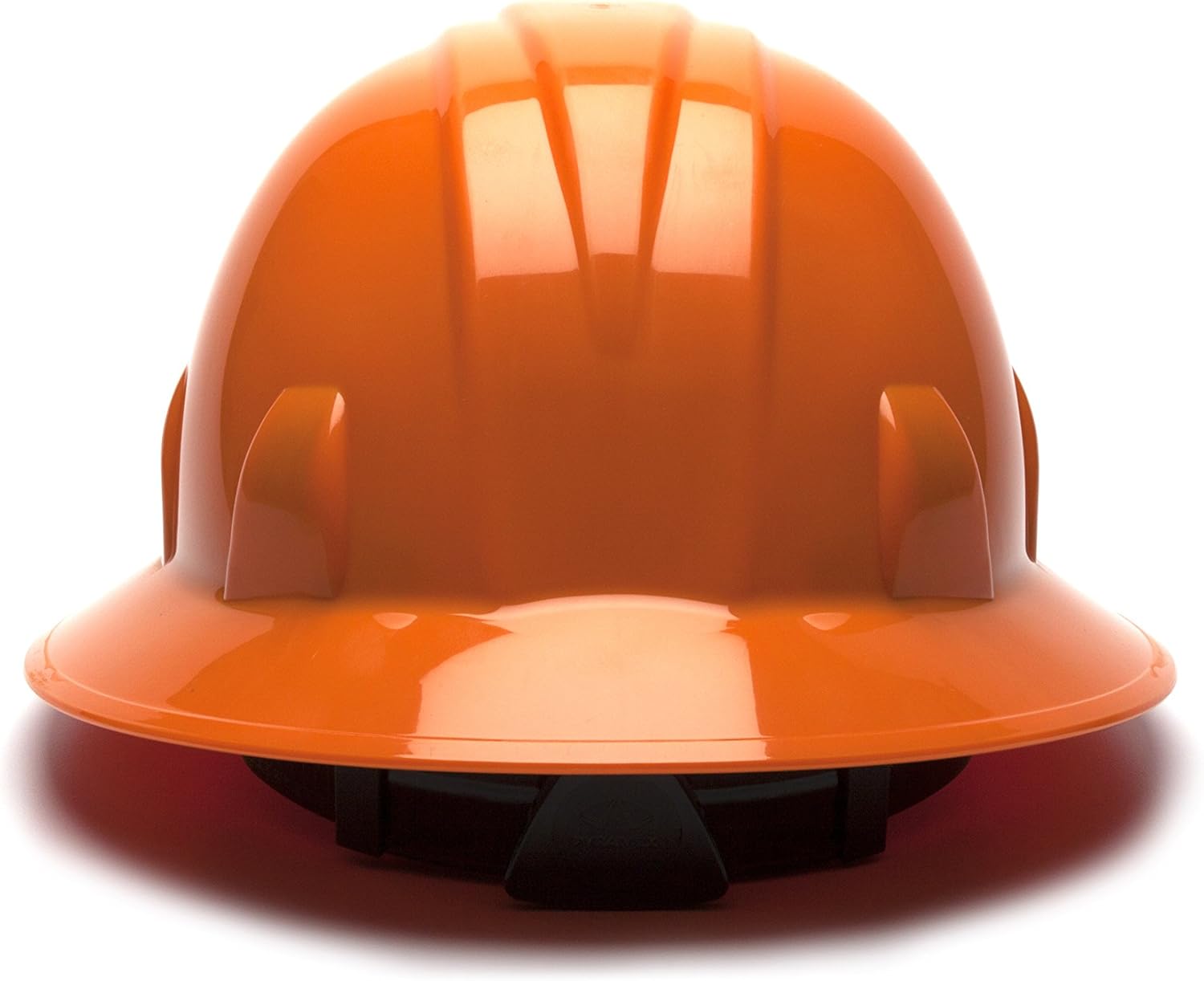Pyramex Safety SL Series Full Brim Hard Hat, 6-Point Ratchet Suspension, Orange