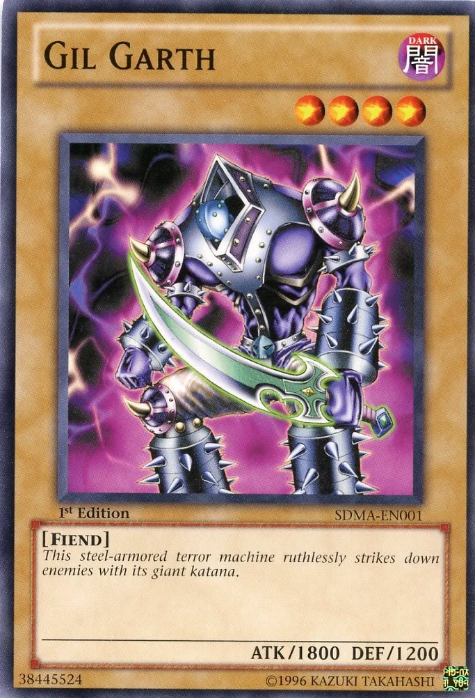 Amazon.com: Yu-Gi-Oh! - Gil Garth (SDMA-EN001) - Structure Deck: Marik -  1st Edition