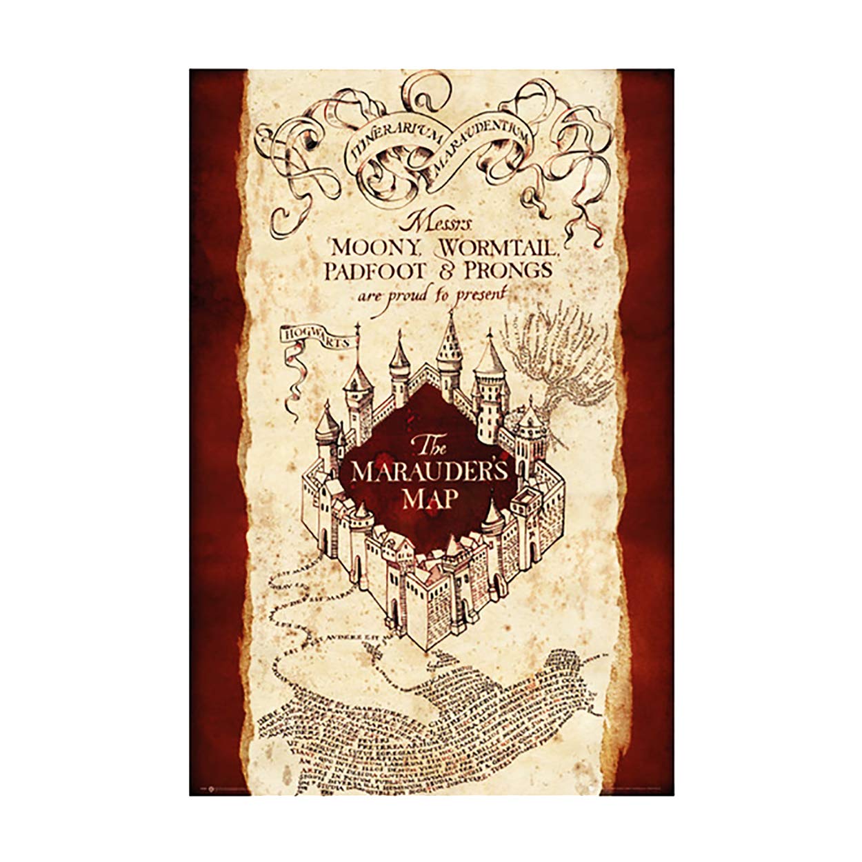 Gb Eye Marauder's Map Harry Potter 61 X 91.5Cm Maxi Poster