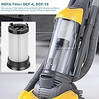 Vista 6 de HASMX Filtro HEPA de repuesto para Eureka Vacuum Series 4700 5550, Boss Power Plus, Envirocare 927, Eureka Maxima sin bolsa modelos 4700