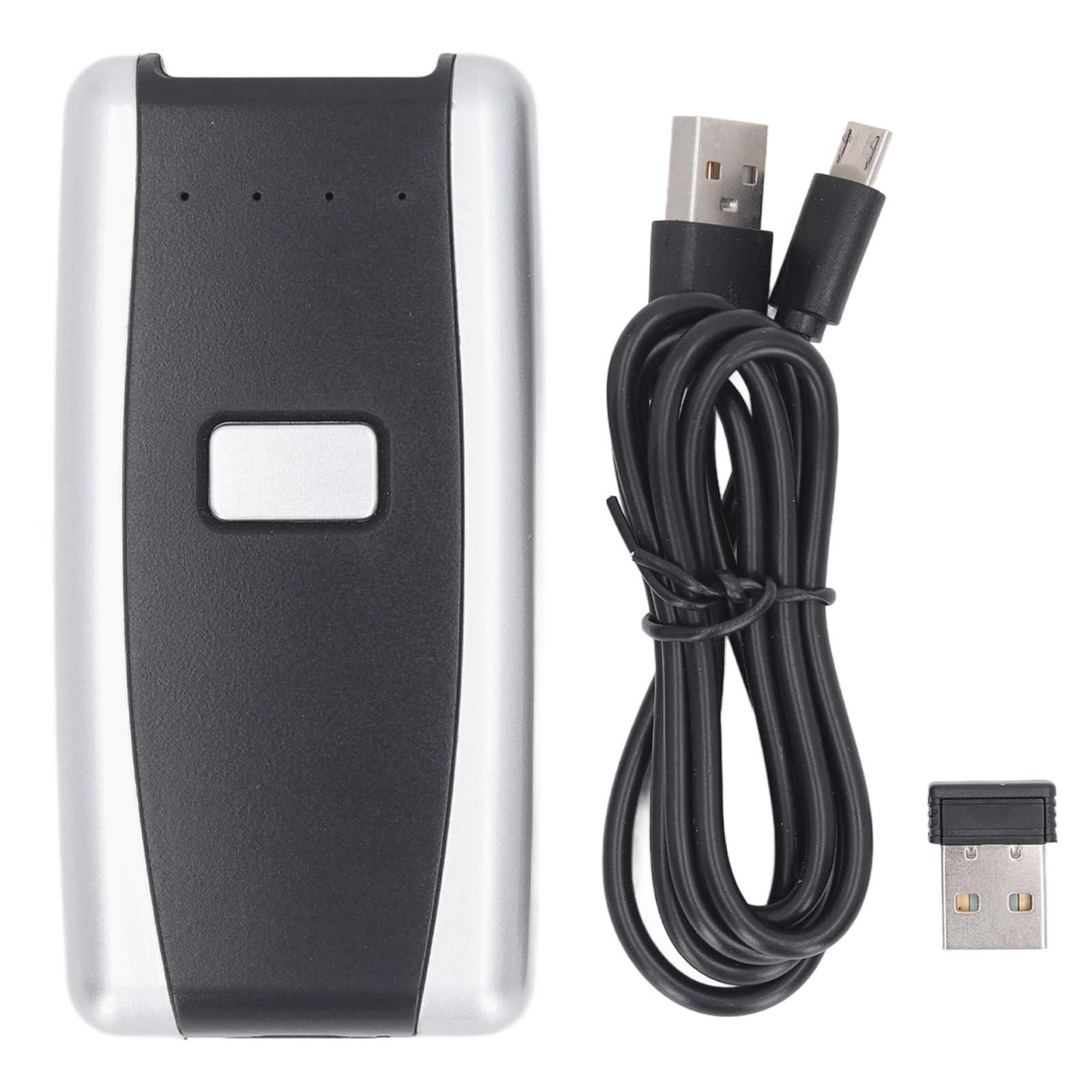 Oumefar Scanner de Codes-Barres de Poche, Lumière Rouge CCD, sans Fil, 1D, 2D, Lecteur de Codes QR, pour Centres Commerciaux, Achats Portables