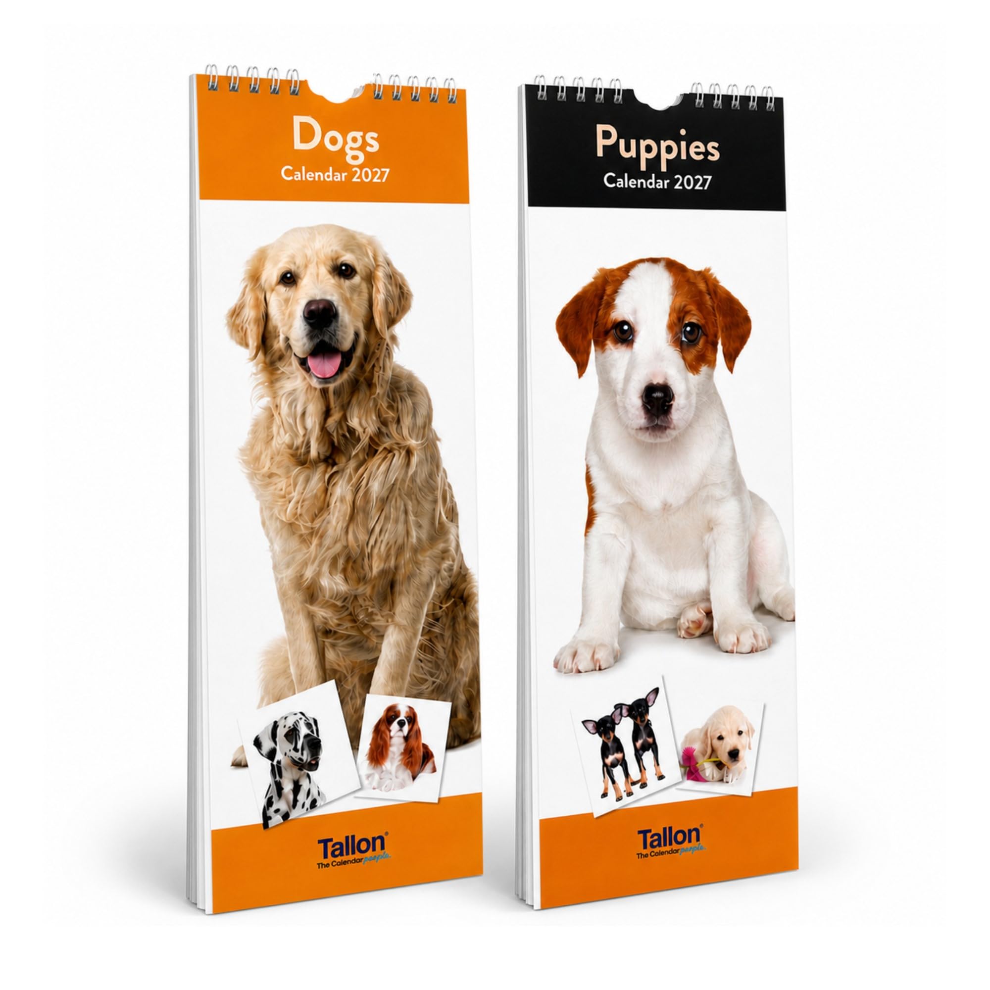 2027 Calendar Super Slim Dogs & Puppies, Wall Calendar Hanging, Monthly Planner with Beautiful Photography, 12 Month Family Organiser, Home Office Gift