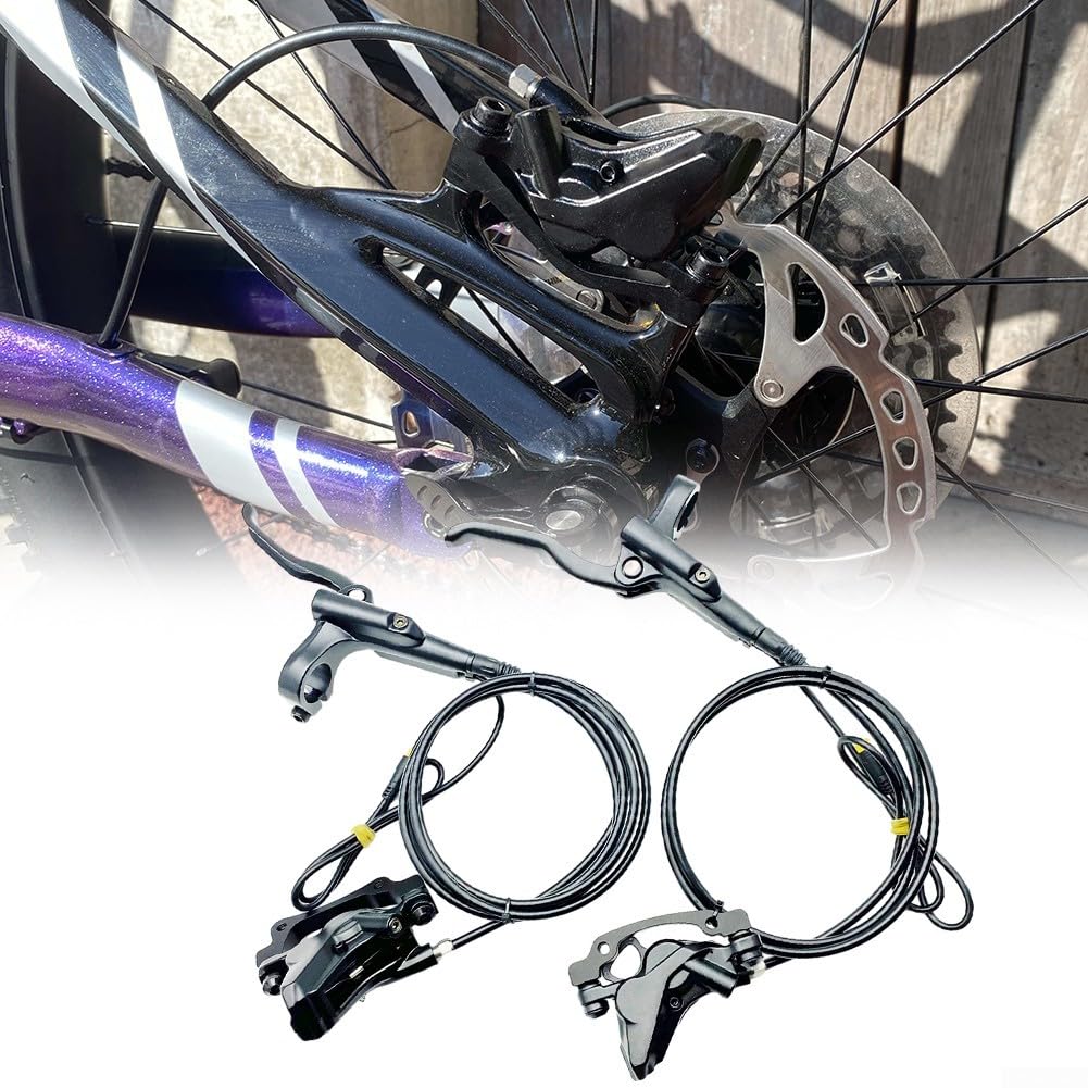 Set di freni idraulici per motore, freno a disco E-For a 4 pistoni, anteriore e posteriore, sistema di spegnimento per BBS01, connettore a 3 poli, freno a olio idraulico per sicurezza elettrica