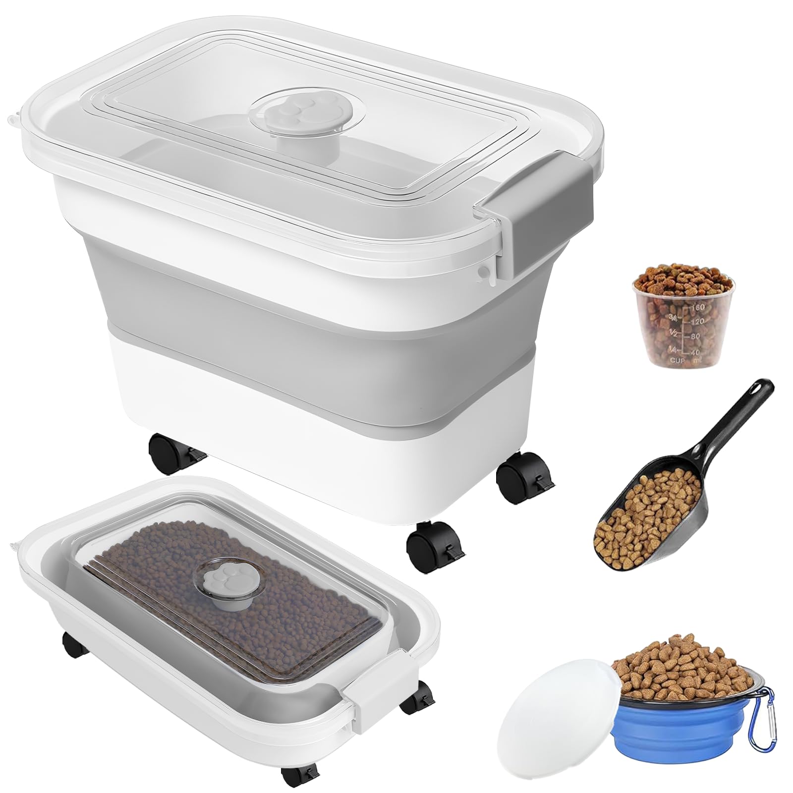 Hundefutter Aufbewahrungsbehälter Luftdicht - Leckerli Spender Für Zuhause