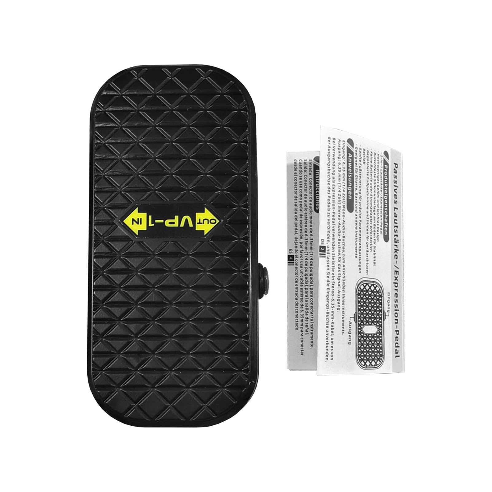 Btuty Volume Expression Pedal Expression EXP & Passive Volume 2-in-1 Dual Control Gitarreneffektpedal Silent Buffer Metallgehäuse Stereo-Interface für Gitarre und Bass
