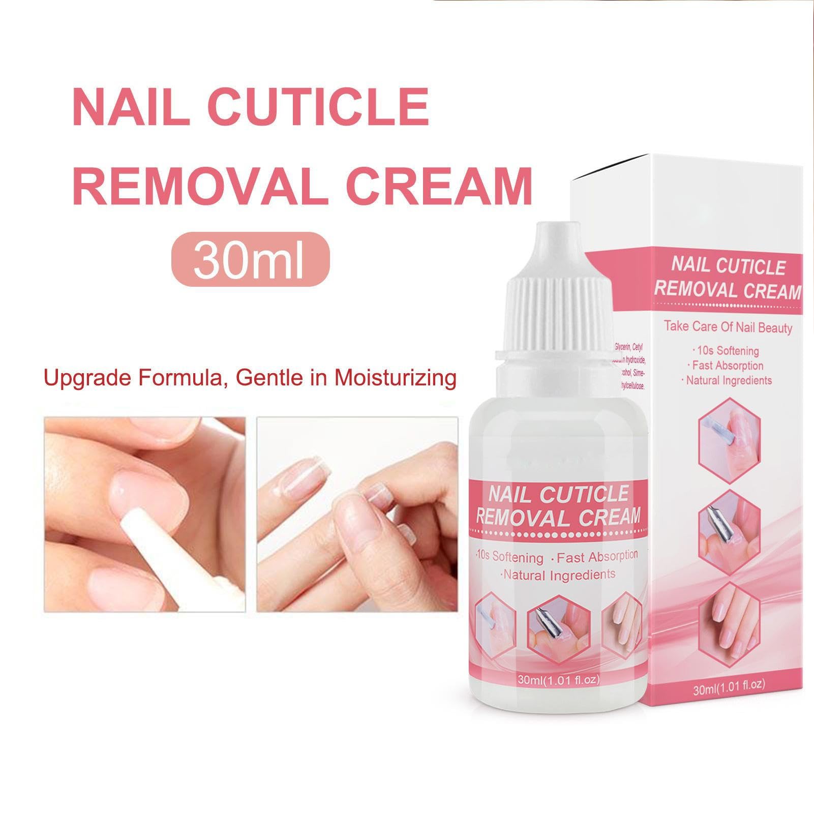Crema per la rimozione delle cuticole | Kit per la rimozione delle cuticole | Crema rimuovi cuticole emolliente e delicata da 30 ml, ad assorbimento rapido e istantaneo, per mantenere le Skuda