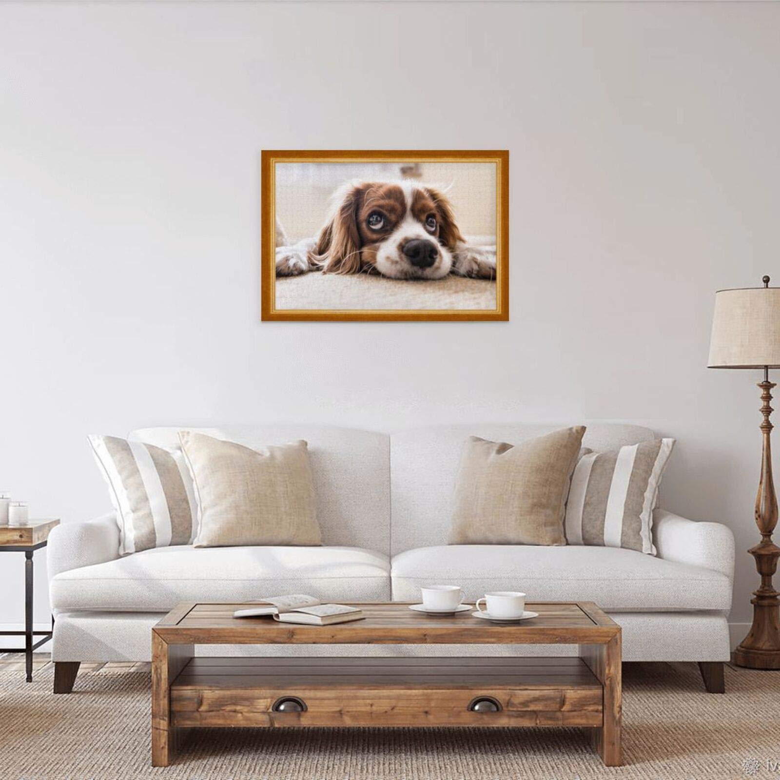 1000 Piece Wooden Jigsaw Puzzle - Cavalier King Charles Spaniel Picture For Adults & Teens