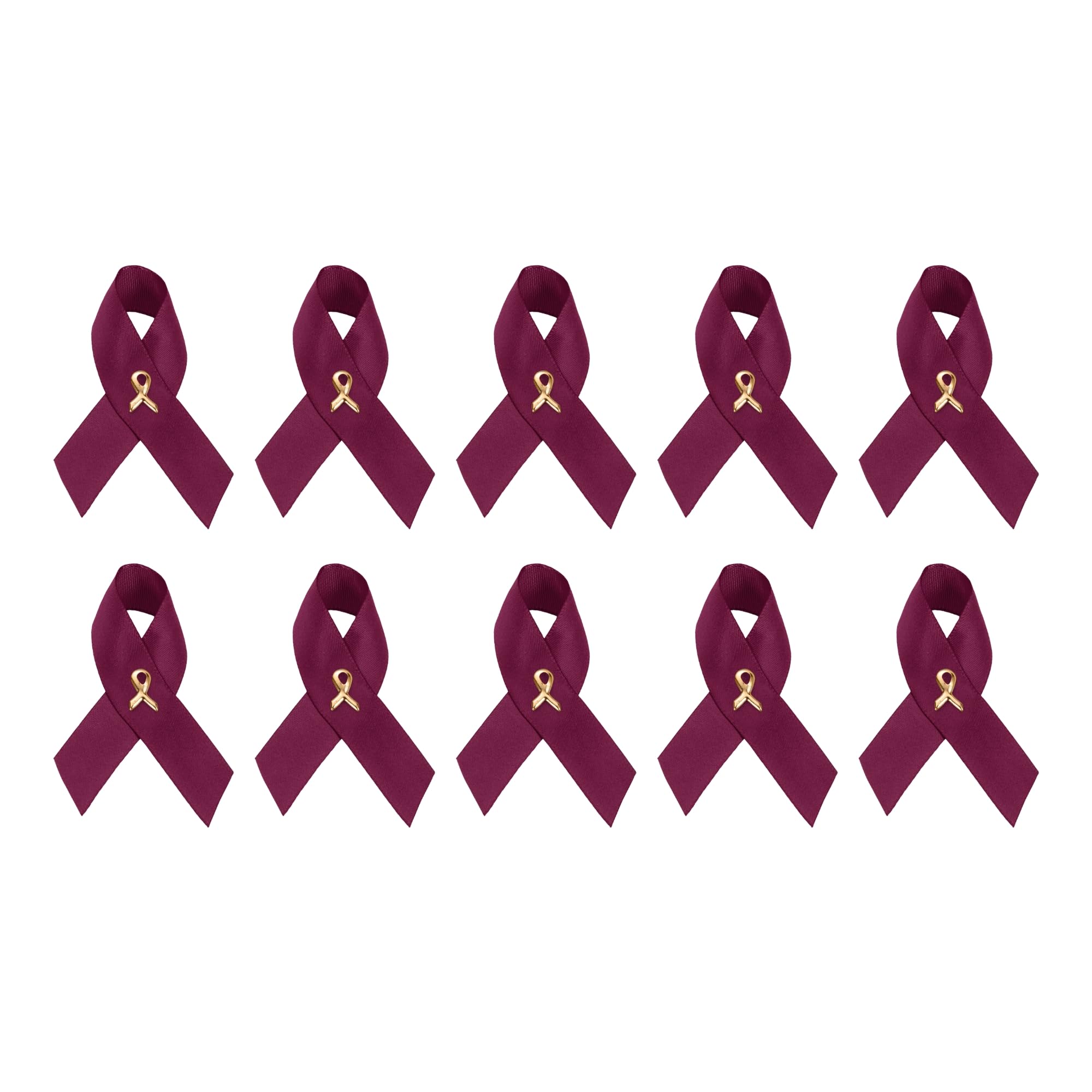 1/2/5/10/25/50/100pcs Satin Awareness Ribbon Pins (Pick your color), for Cancer &amp; Disease Awareness, Bulk Quantities for Fundraising, Events, Gift Giving