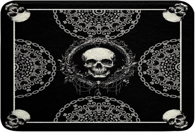 Erosebridal Sugar Skull Bathroom Rug 20